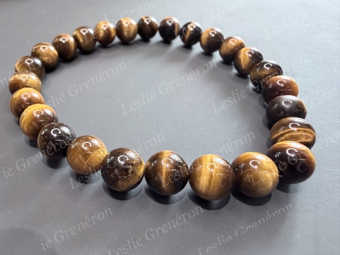 Bracelet Confiance & Ancrage en pierres naturelles — Œil-de-tigre