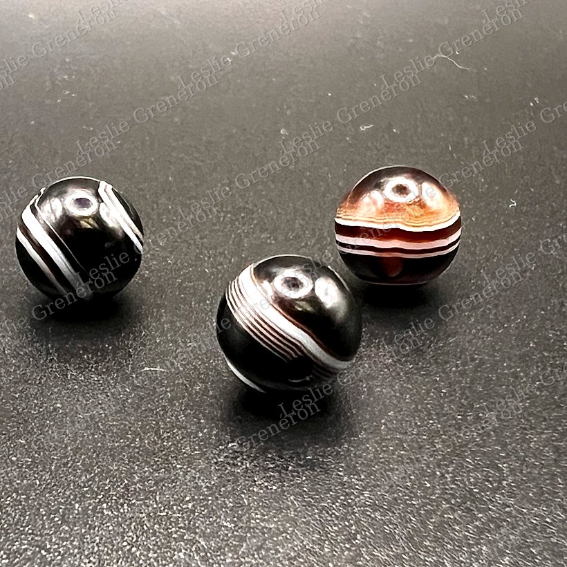Perles de Agate oeil
