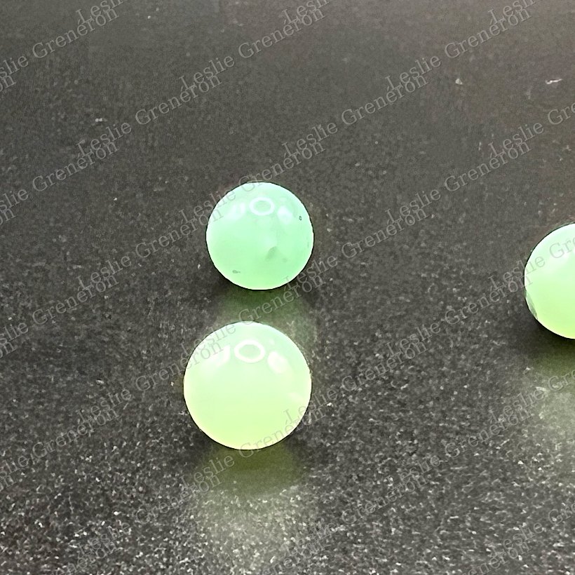 Perles de Chrysoprase