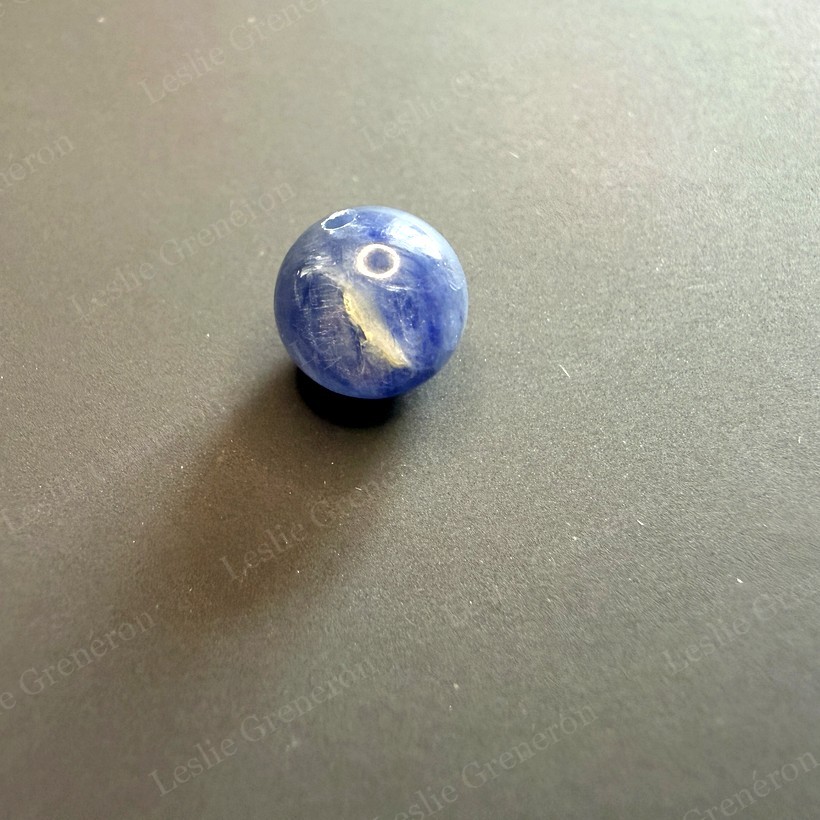 Perles de Cyanite bleue