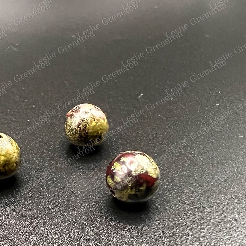 Perles de Jaspe sang de dragon