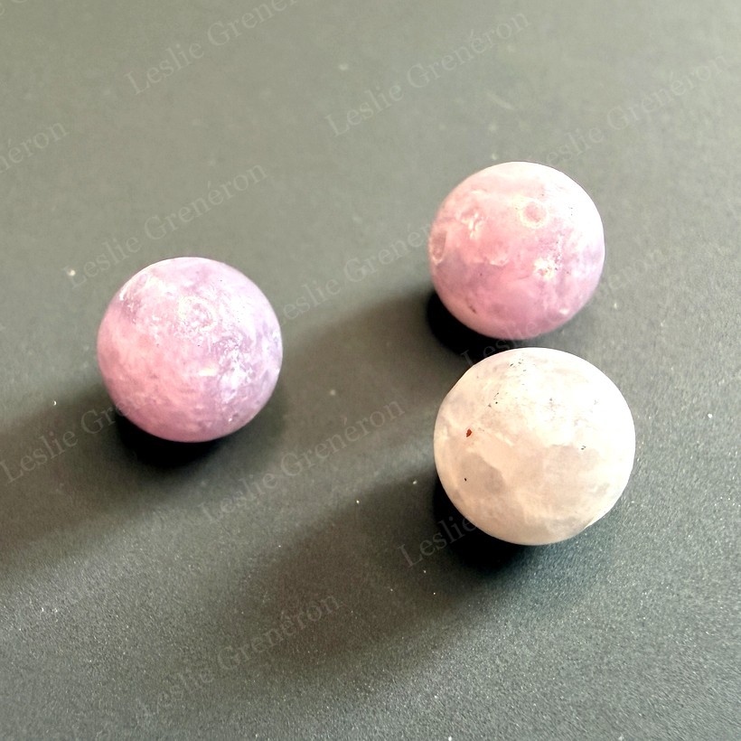 Perles de Lépidolite