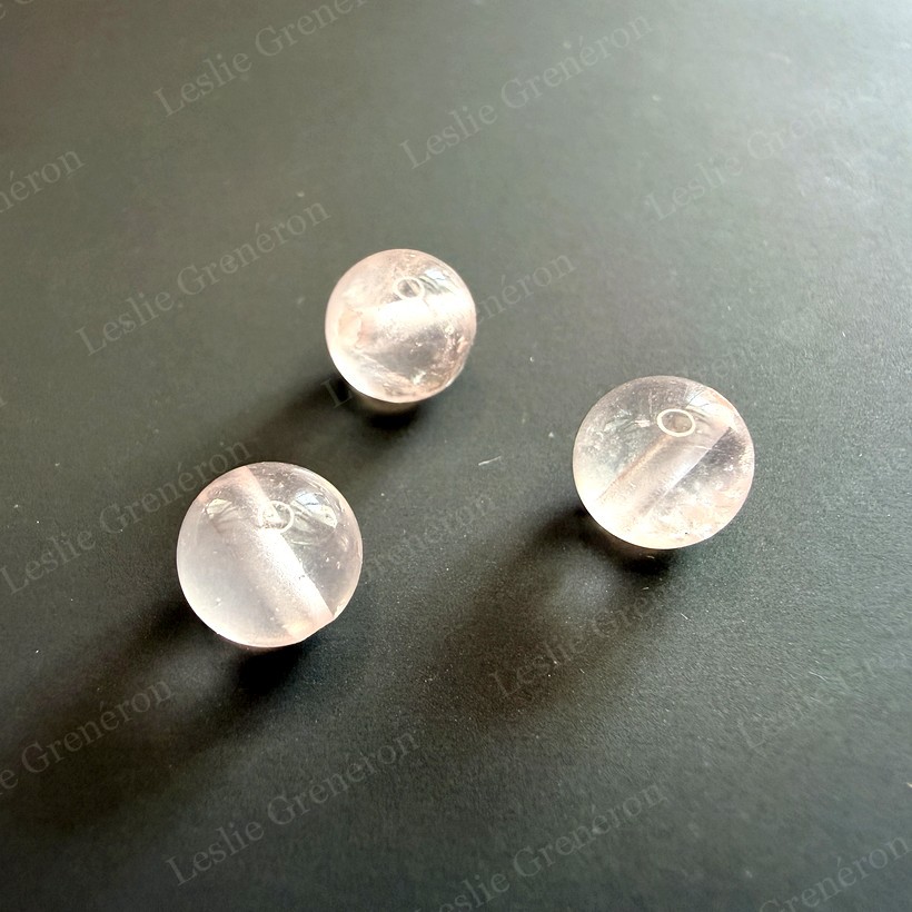 Perles de Quartz rose