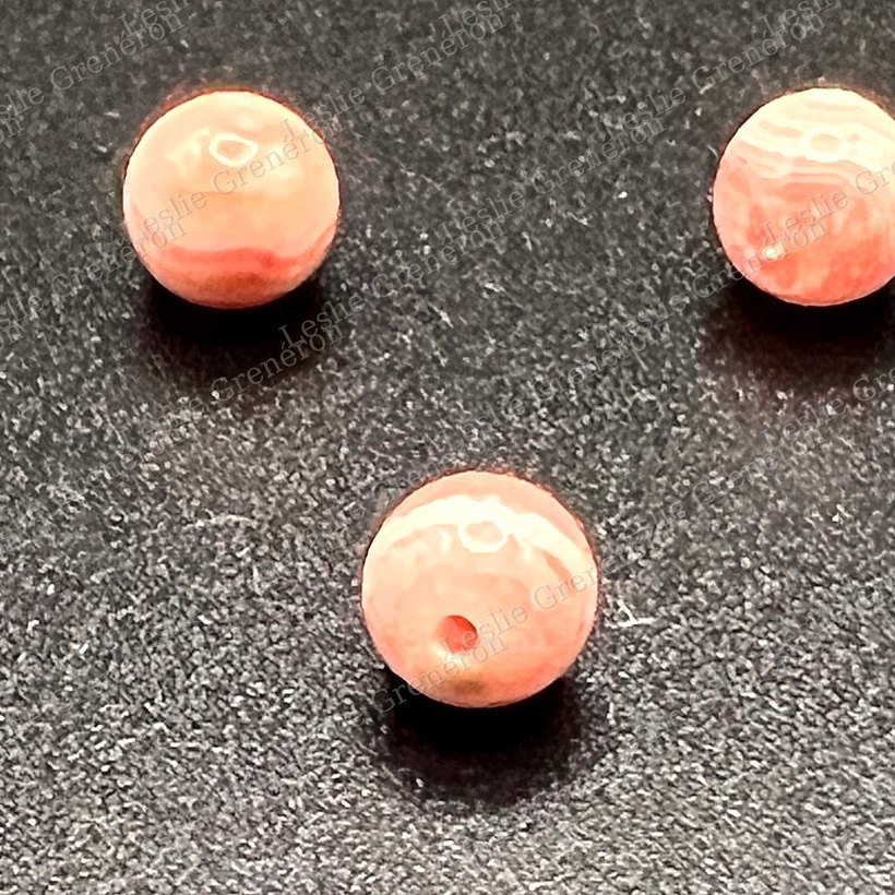 Perles de Rhodochrosite
