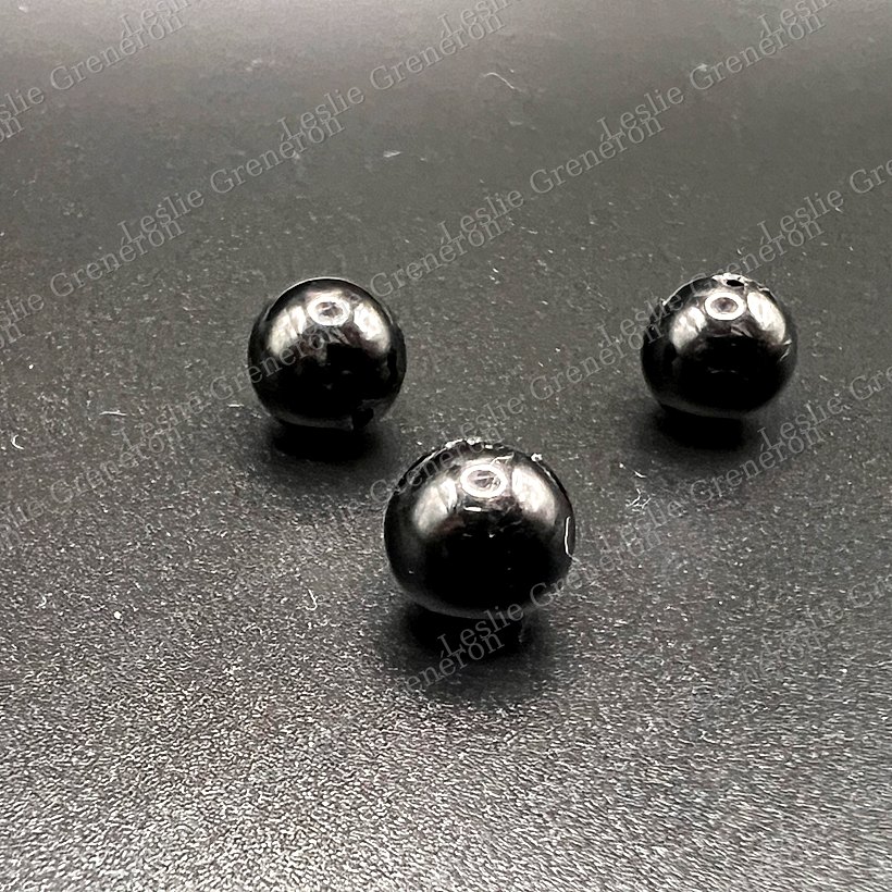 Perles de Tourmaline noire